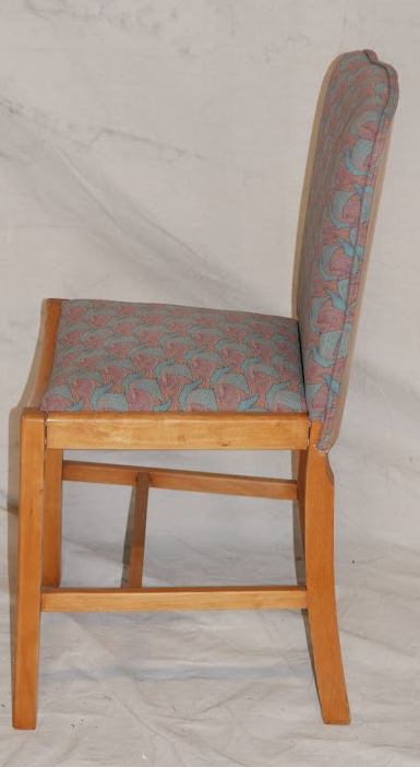 ANTIQUE BIRDS EYE MAPLE DINING CHAIR SET OF SIX