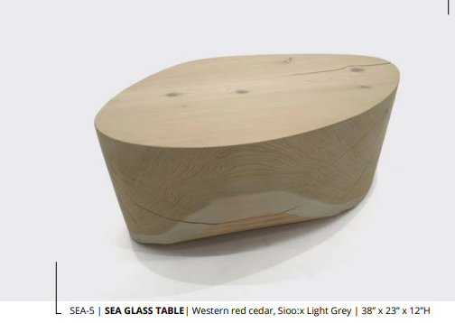 Brent Comber Sea Glass Cocktail Table