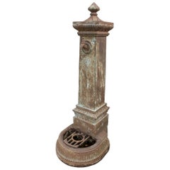 1920s Spanish Cast Iron Fountain