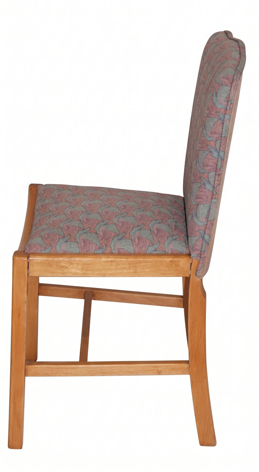Postmodern Bird’s-Eye Maple Dining Chairs – High Back Vintage