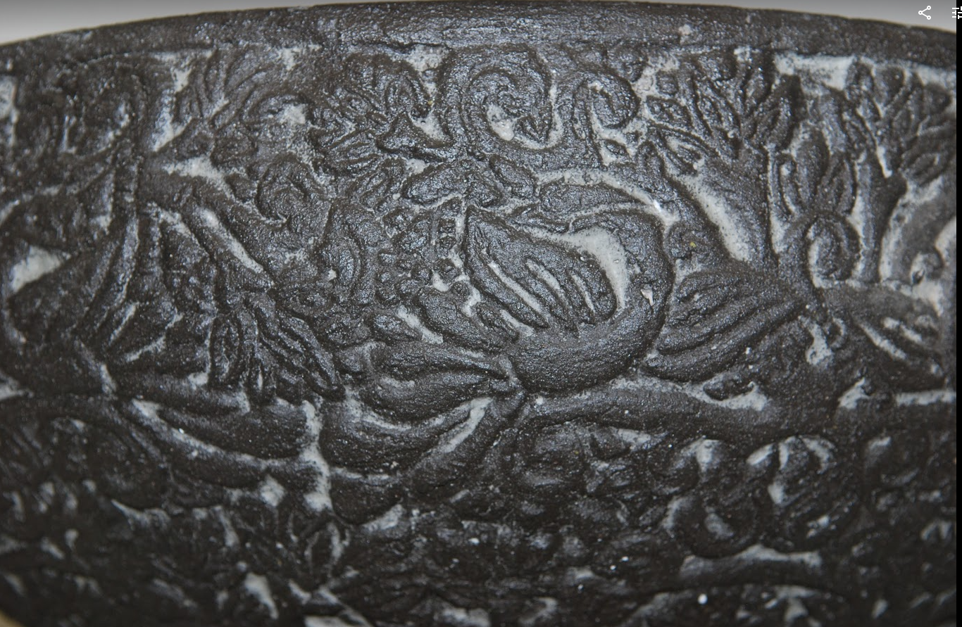 BLACK DECRATIVE BOWL