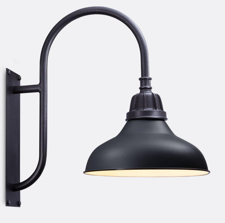 EXTERIOR WALL MOUNT GOOSE NECK LIGHTS