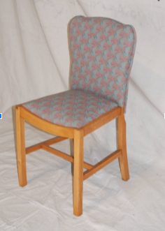 ANTIQUE BIRDS EYE MAPLE DINING CHAIR SET OF SIX
