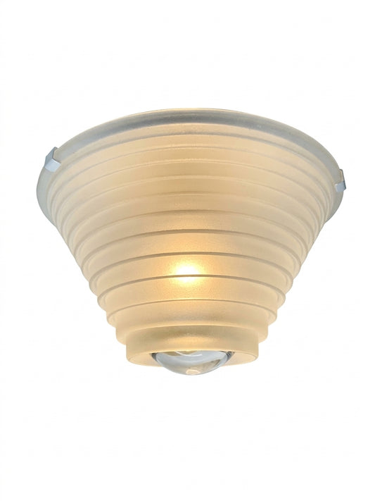 Vintage 1970s Artemide "Egina 28" Flush Mount Ceiling Lamp by Angelo Mangiarotti