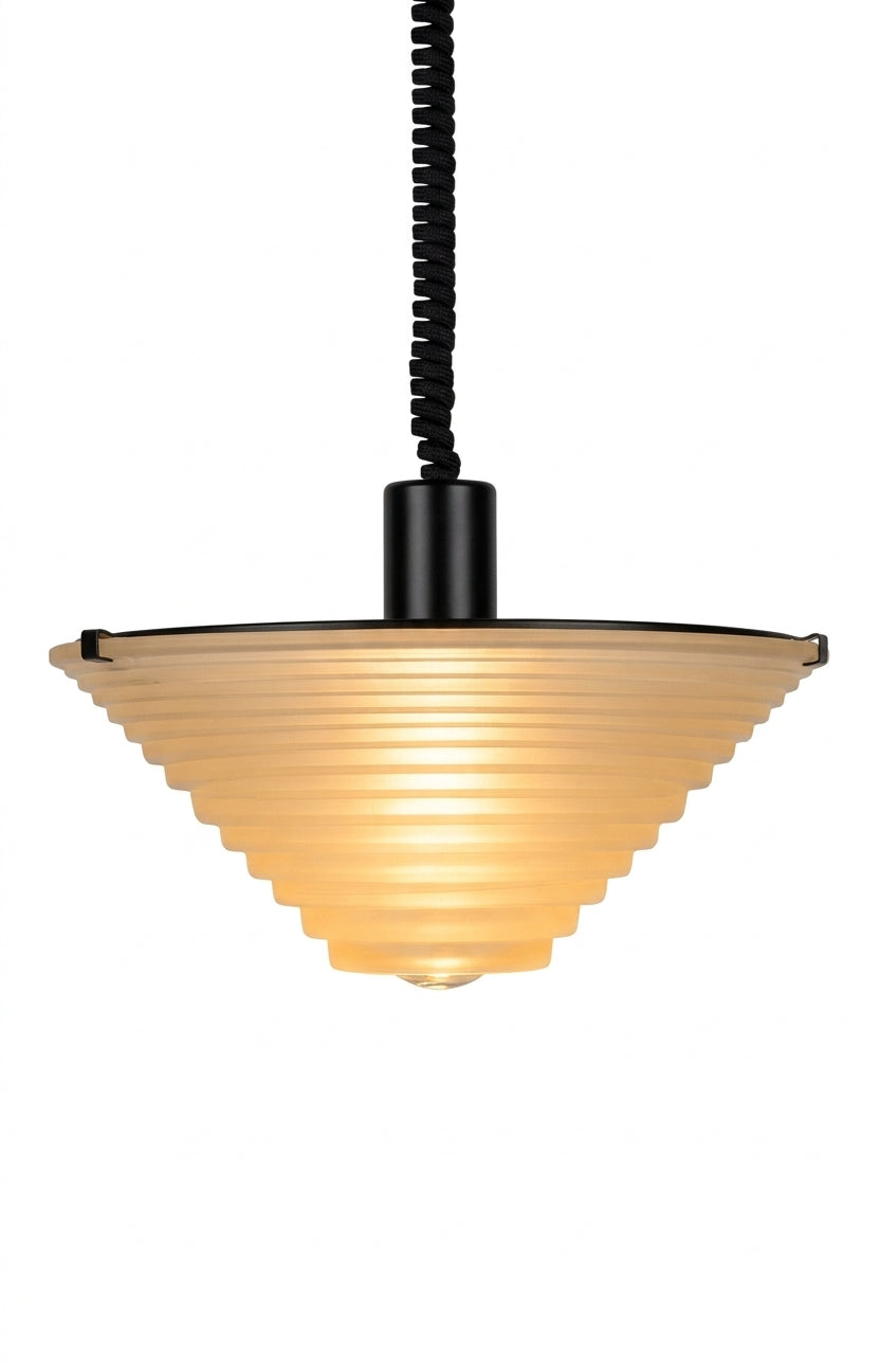 Vintage 1970s Artemide "Egina" Pendant Light by Angelo Mangiarotti