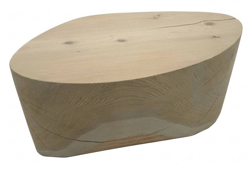Brent Comber Original: Solid Cedar Sea Glass Architectural Cocktail Table