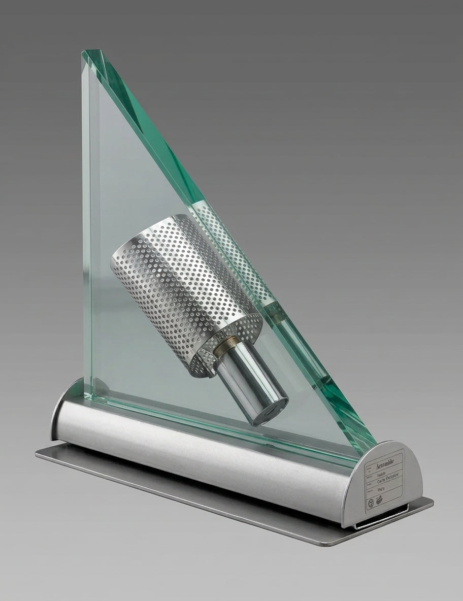 1980s Postmodern Artemide “Icaro” Wall Sconce by Carlo Forcolini – Italian Glass