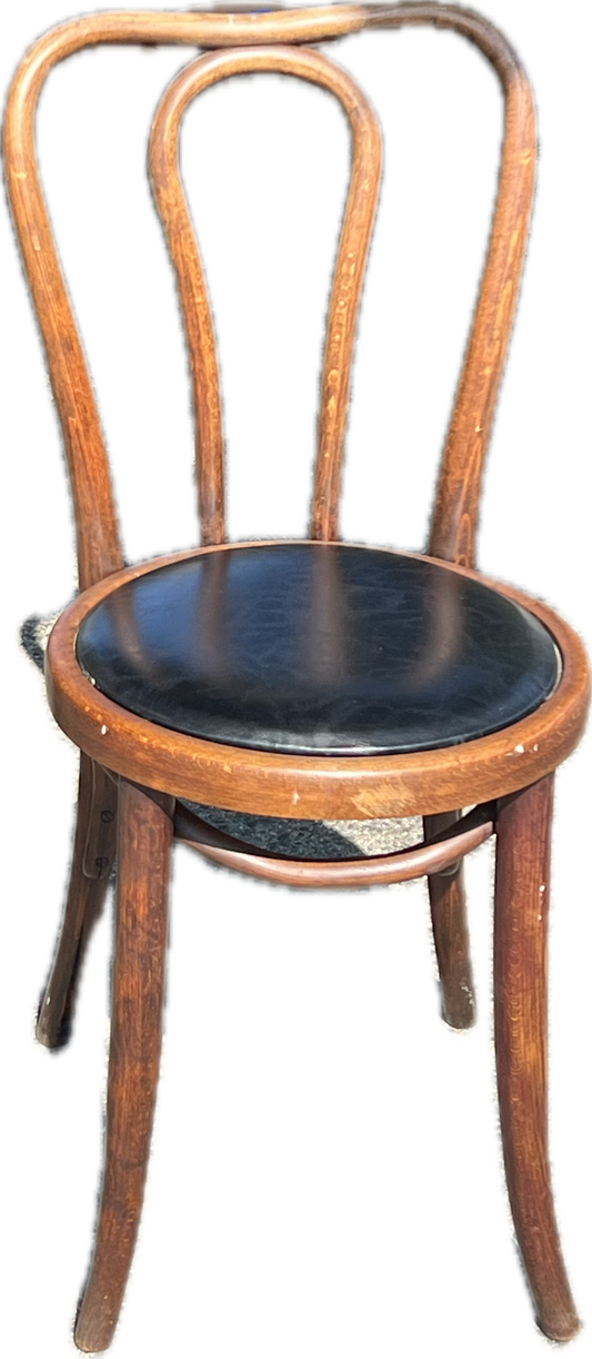 2 Bentwood Chair with Leather Seat