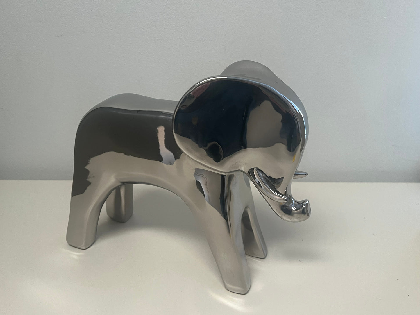 Ceramic Elephant with Mirror Finish