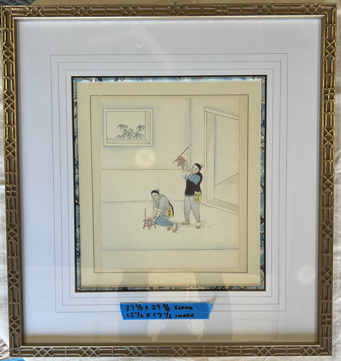 4 Sochier Marin Gallery Chinese watercolor prints