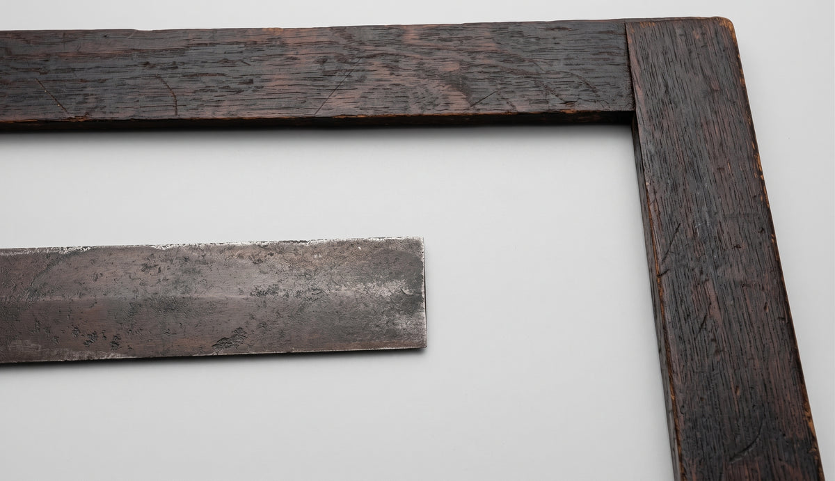 Lot of 3 Antique Woodworking Tools – Brass Spirit Level & Wood Squares